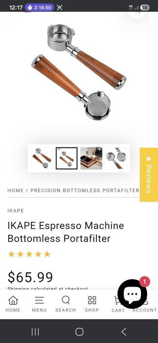 Portafiltru bottomless IKAPE 51mm + tamper IKAPE V3