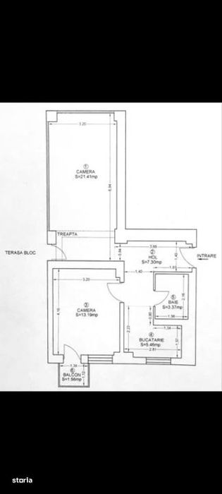Apartament 2 camere, ultracentral, cu terasa generoasa – Str. Cultur
