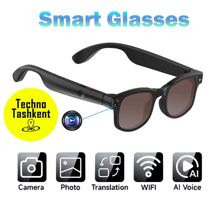 Умные смарт-очки AIMB G1 ChatGPT, Wi-Fi, с камерой Full HD видеозапись