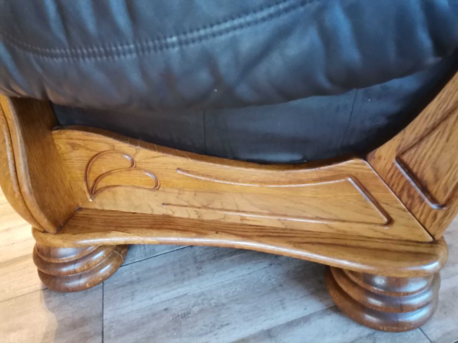 Холова гарнитура 2 дивана и фотьойл естествена кожа - телешки бокс