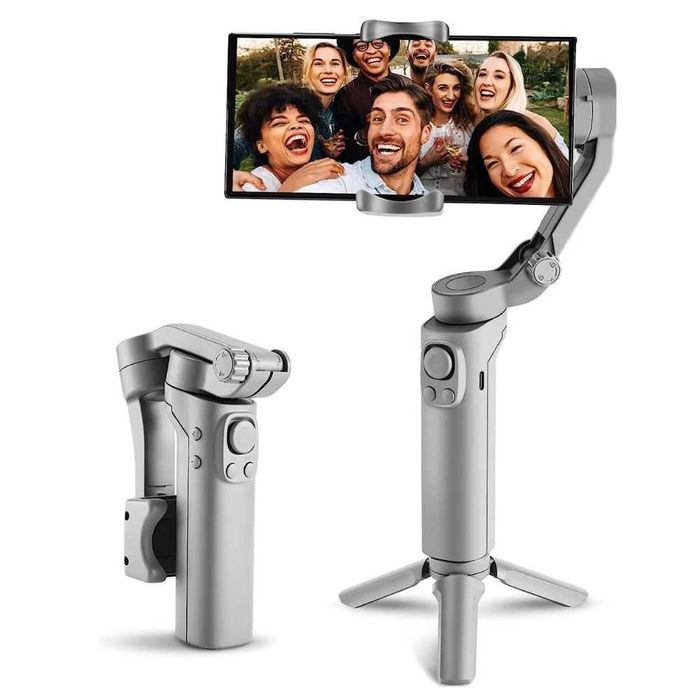 Stabilizator Gimbal smartphone 3 axe Detectare faciala pt Vlog Video