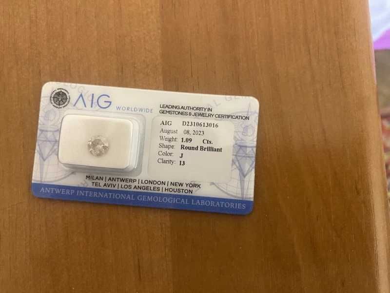 Vand diamant natural 1,09 k