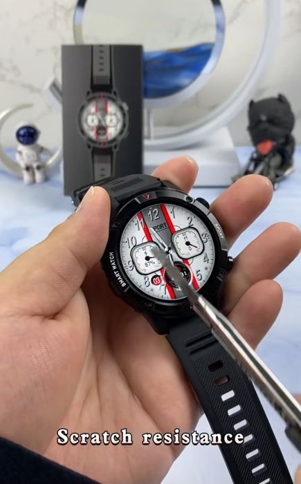 Луксозен Смарт часовник за мъже 1,6" AMOLED дисплей 4G ROM