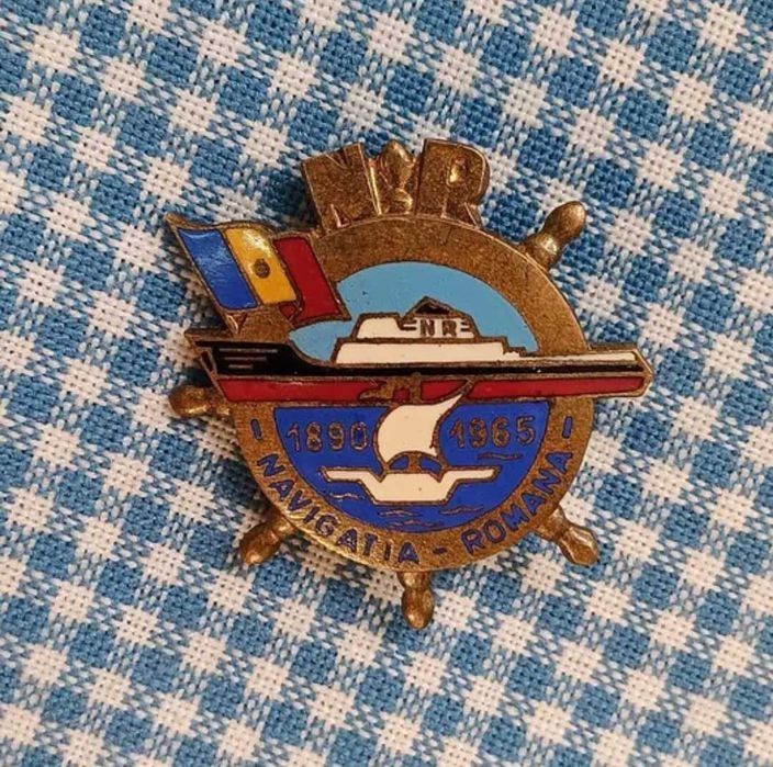 Insigna veche Romaneasca Navala,Navigația Romana 1890-1965 de colectie