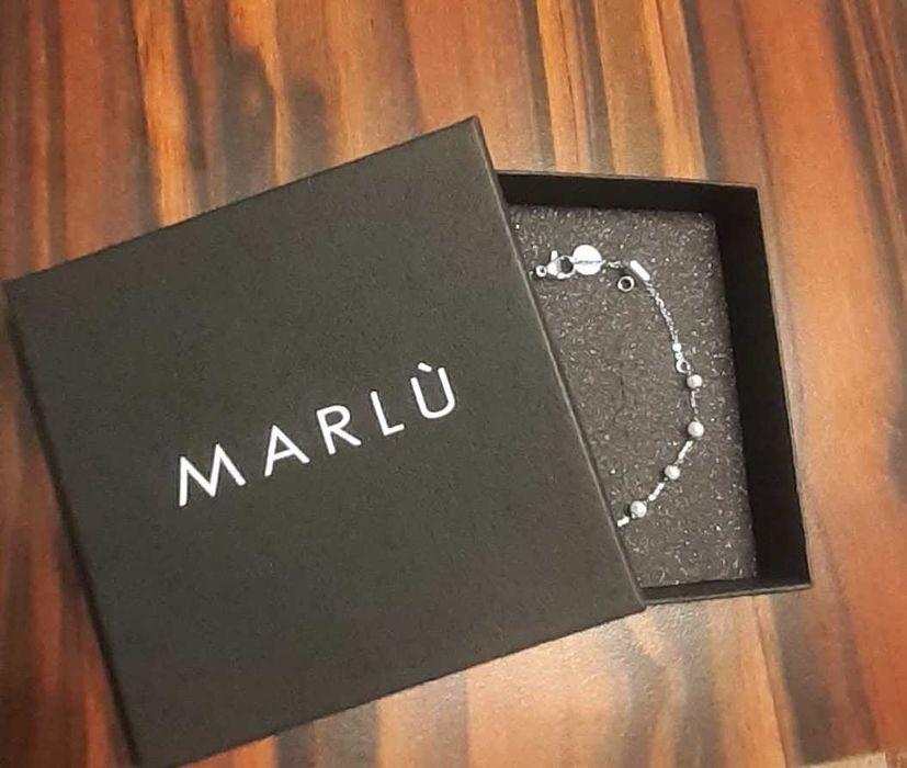 Розов ахат гривна, Marlu' гривна в златисто и сребристо