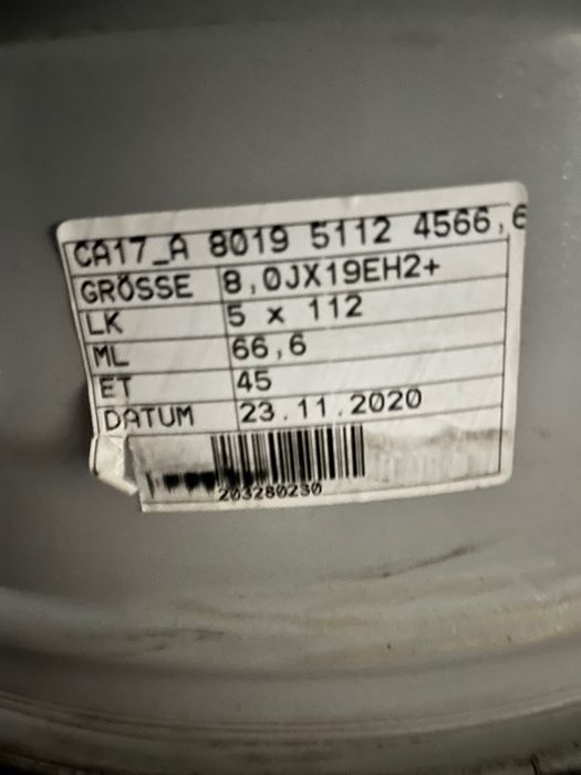 Автомобилни джанти 19" Carmani CA17 5x112 ET45