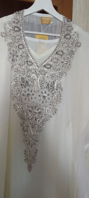 Платье шифоновое белое