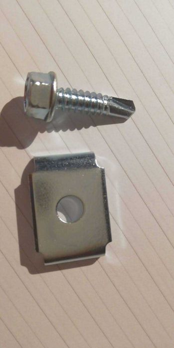 Clema, brida, colier-sistem pt  fixare panouri bordurate