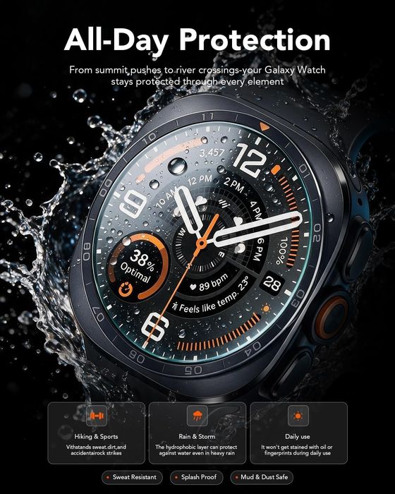 Стъклен протектор за дисплей за samsung galaxy watch ultra 2 47mm 2026