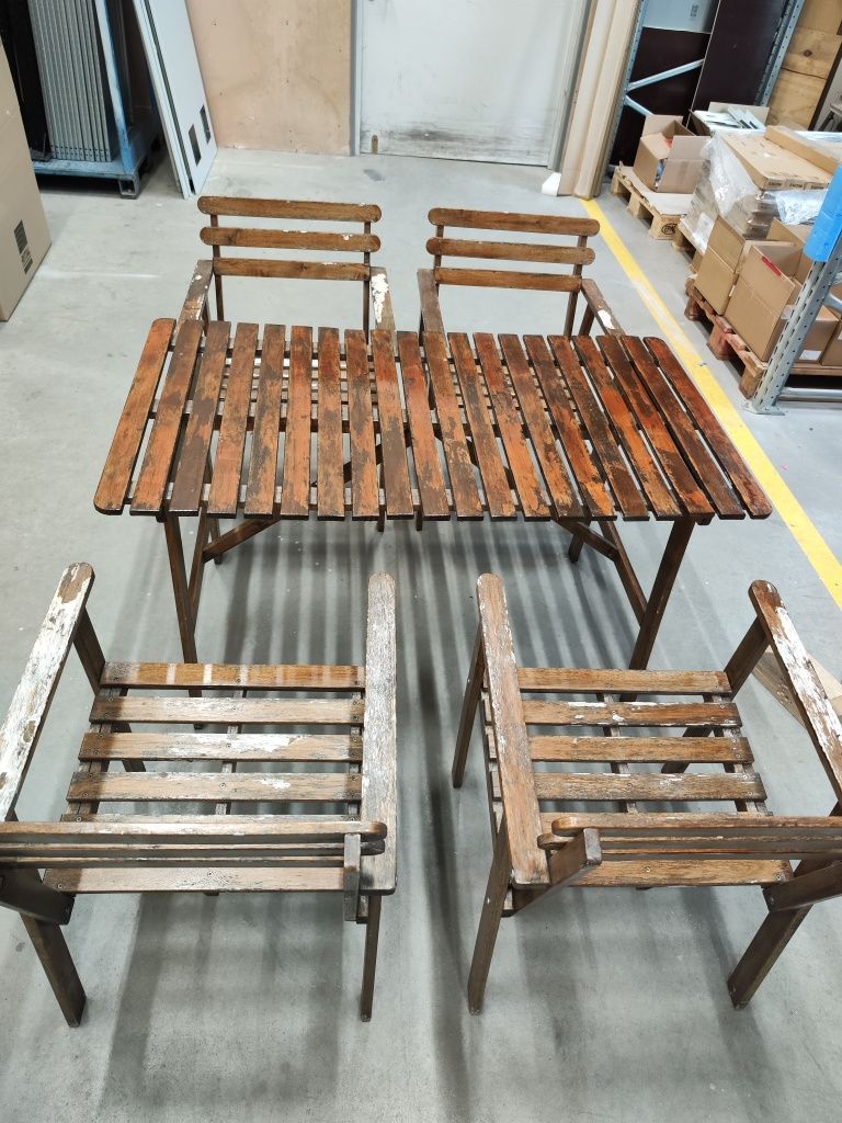 Градински маса с 4 стола гр. София Дружба 1 • OLX.bg