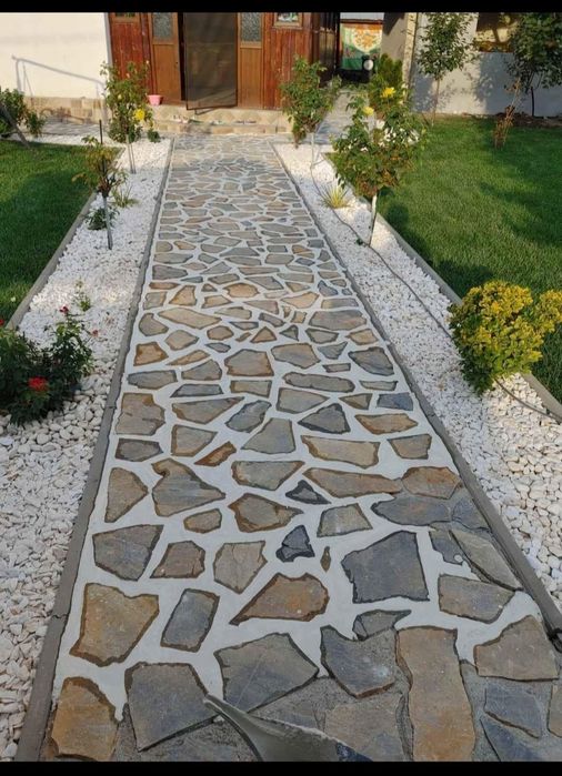 Pavaje din piatra decorativa naturala