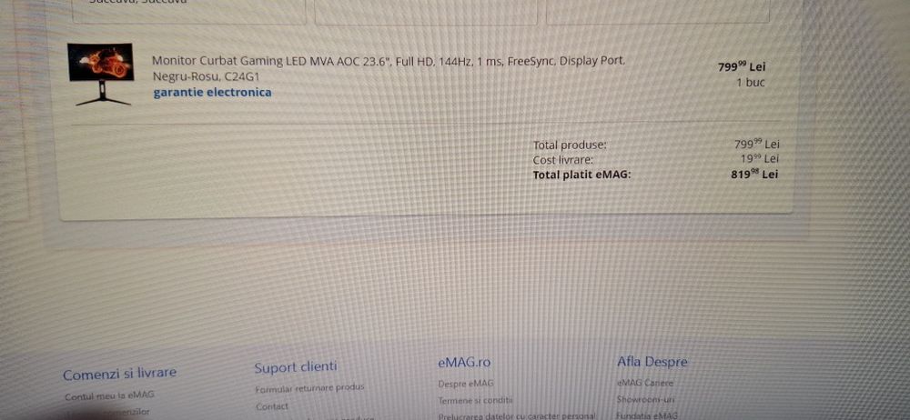 Monitor curbat gaming 144hz