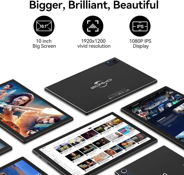 Таблет с Android с клавиатура, 16(8+8) GB RAM 128GB ROM 1TB 10-инча 5G