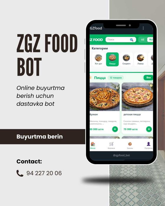 Разработка веб-сайтов / web-sayt yaratish/ telegram bot / mobil ilova