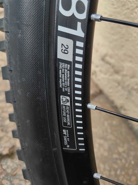 Roata spate bicicleta 29, janta DT Swiss, pinioane 12 viteze Shimano