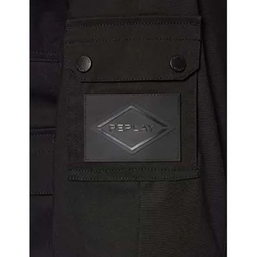 Водо и ветроустойчиво яке Replay S ново Черно мъжко оригинално реплей