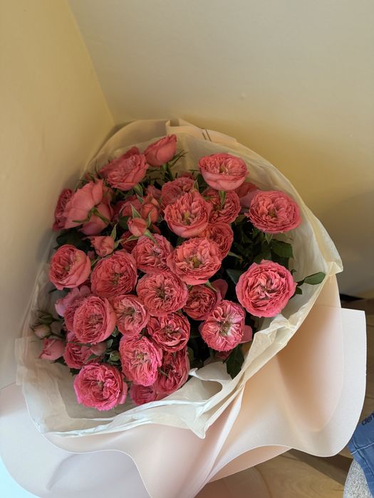 Цветы, кустовые розы