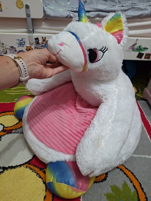 2 × fotoliu plus copii unicorn (unul nou, unul utilizat)