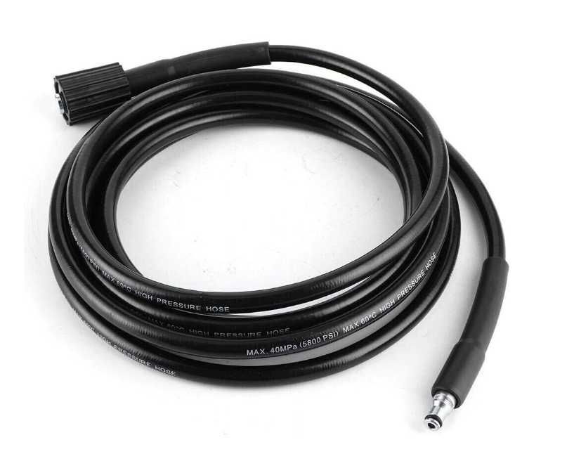 Furtun spalator auto, presiune 18 MPa, M22, 8m, negru
