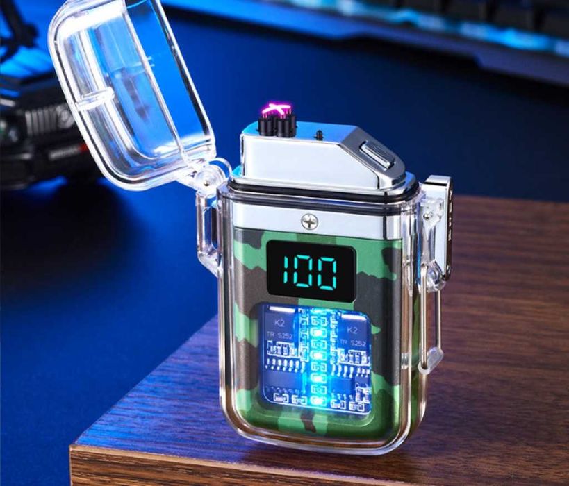 Уникална Ветроустойчива запалка с LED светлина