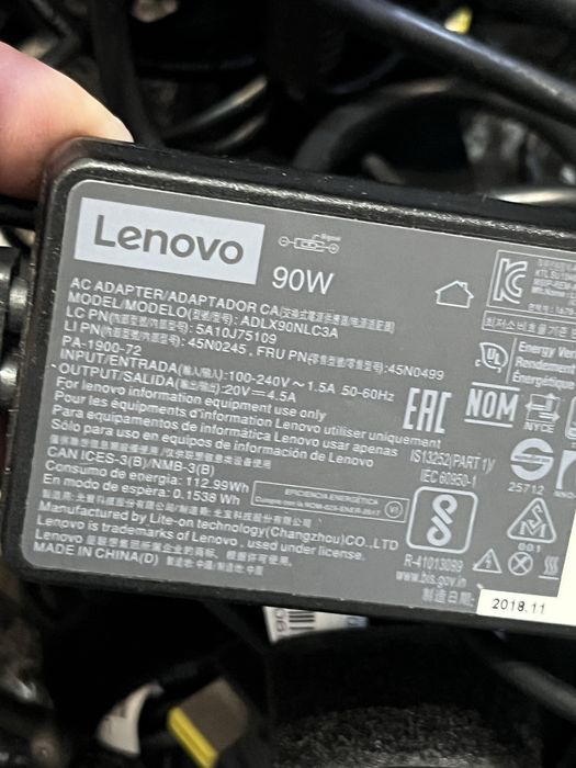 Incarcator lenovo mufa dreptunghiulara 20v-4,5ah