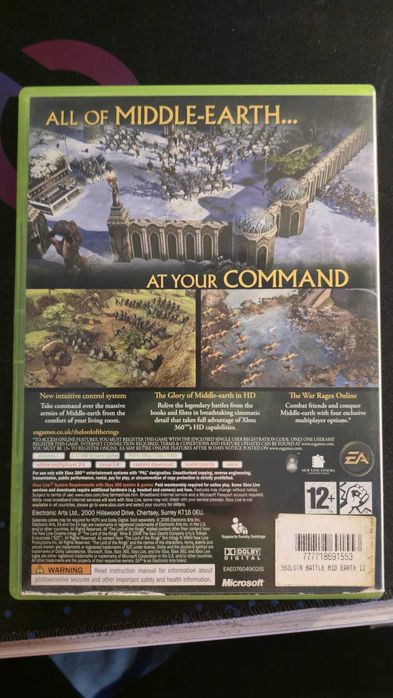 Lord Of The Rings Battle For Middle Earth II. Excelent. Extrem De Rar!
