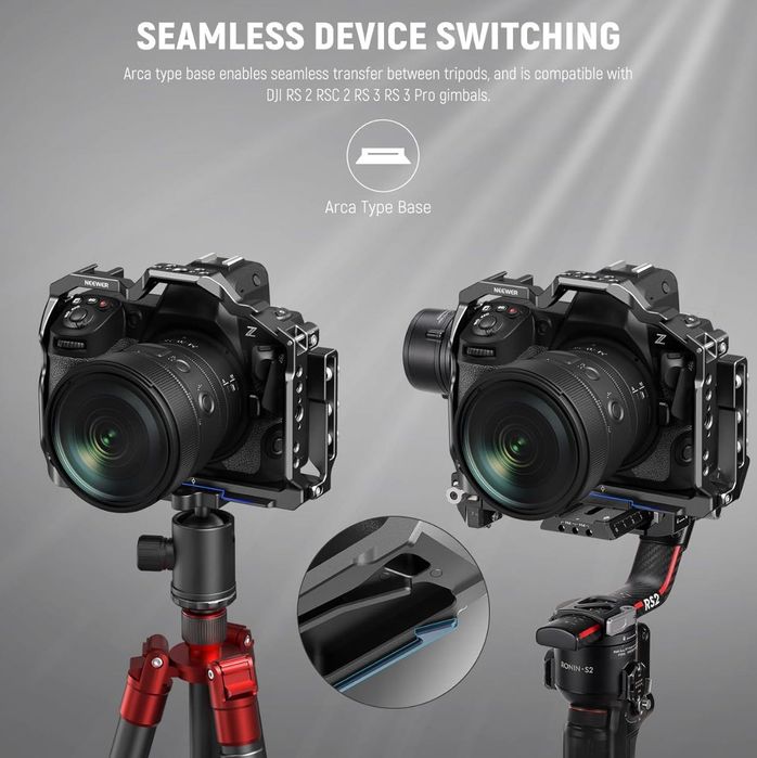 Компактен алуминиев кейдж за Nikon Z8. Камера. Фотоапарат. Видео