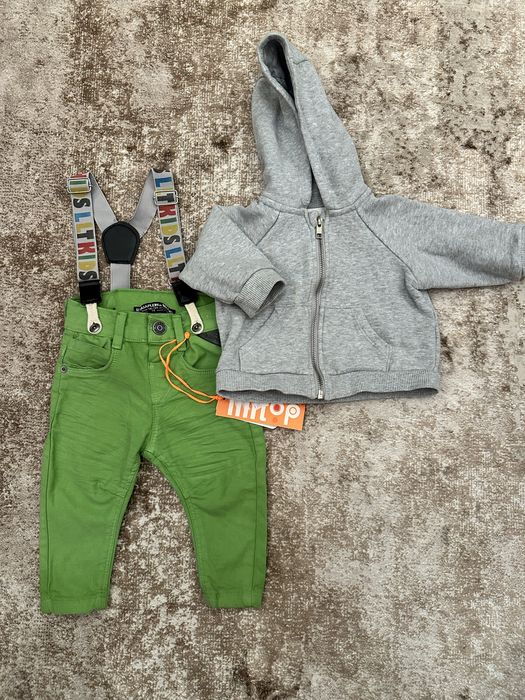 Лот дрехи 0-3 м ромпъри, бодита