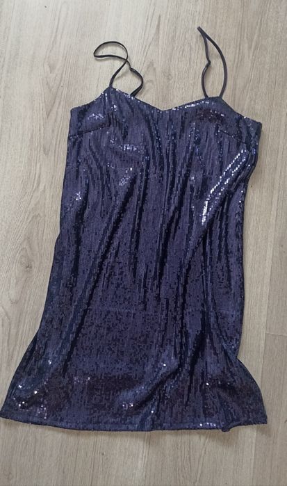 Рокли парти паети блясък бюстие Zara