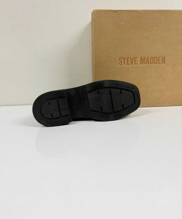 STEVE MADDEN Chiney Leather Black Boots (Нови) - Размер 39 (25 см стелка)