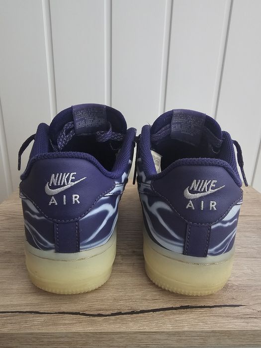 Nike Air Force 1 Low Purple Skeleton Halloween