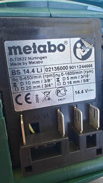 Metabo BS 14.4 Masina de gaurit si insurubat