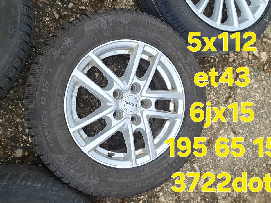15 цола Алуминиеви джанти 5х112  vw t4 vw touran vw caddy  golf