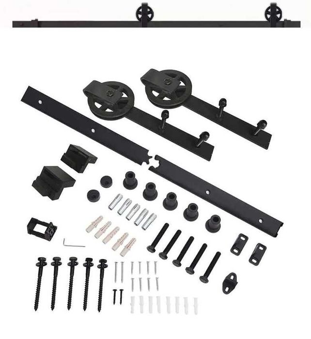 Kit complet feronerie uși glisante de tip hambar Passo Barn 7608