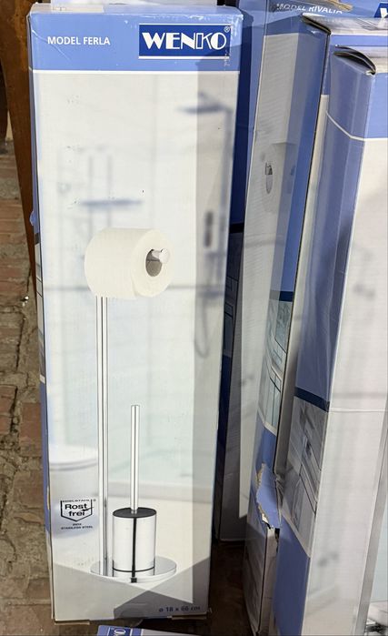 Стойки за тоалетна хартия с четки на WENKO