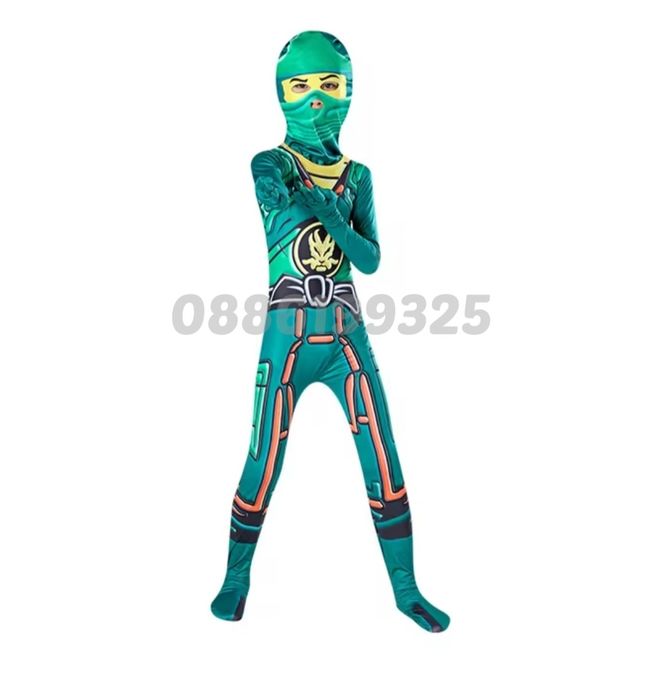 Детски Костюм на Нинджа Ninja костюм за деца + светещи мечове