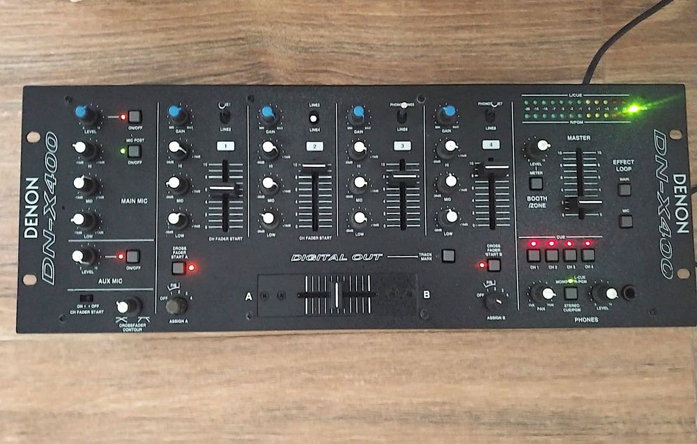 Denon  DN-X400 mixer consola mixaj pt. DJ 4 canale  Sony Pioneer Traktor Allen & Heath Formula Sound