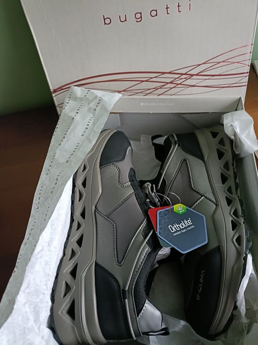 Adidași sport exterior Bugatti femei, noi, gri negru, 39, elastic lace