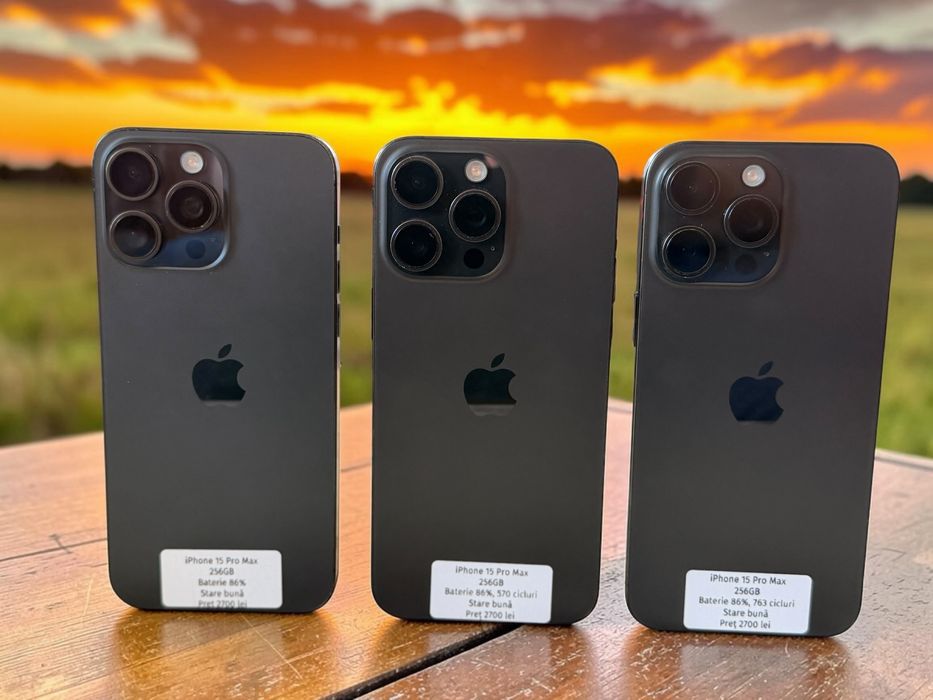 iPhone 15 Pro Max Preț 2700 lei buc