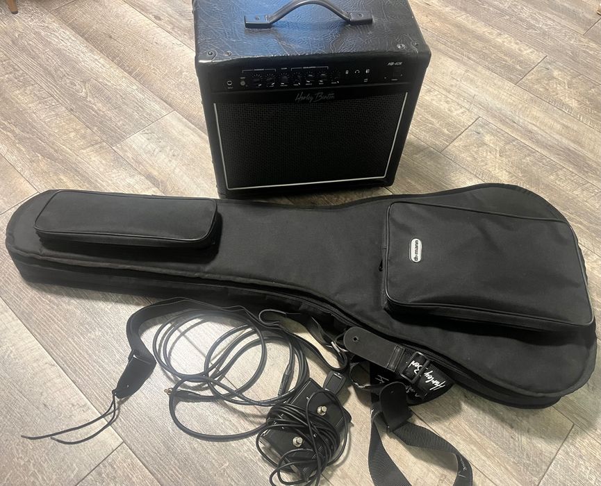 Set de chitară Harley Benton WL-20BK Rock Series