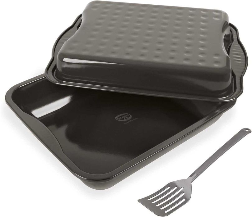 Dr. Oetker EXCLUSIVE XXL тава за печене с капак, емайлирана, 42x34 см