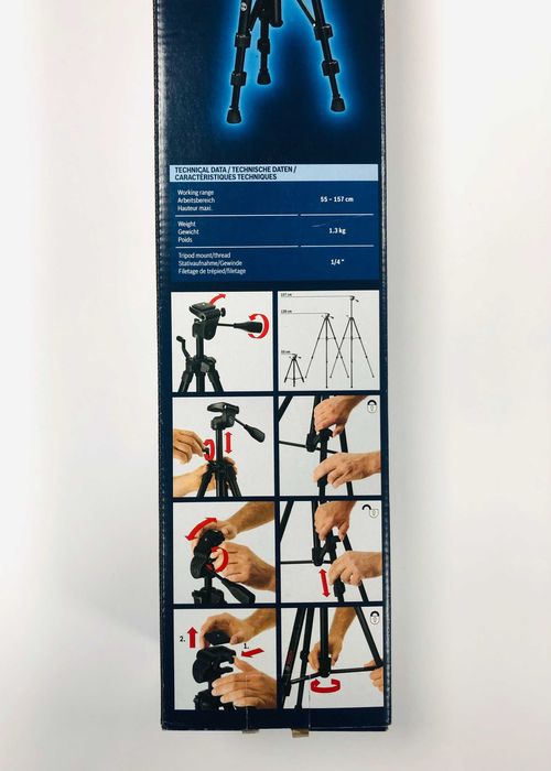 Bosch Professional Baustativ für Laser und Nivelliergeräte BT 150 (Höhe