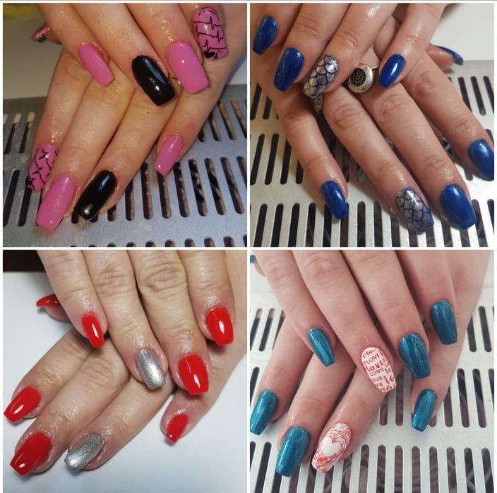 Aplic unghii gel, semipermanenta, french