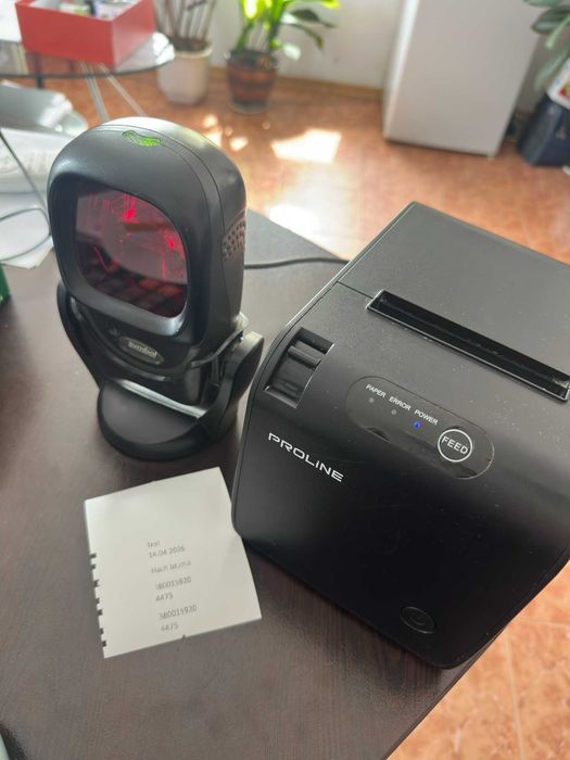 POS комплект – баркод четец Symbol + термален принтер Proline RP328, работещи