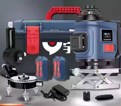 4D ЛАЗЕРЕН НИВЕЛИР с 16 линии и зелен лазер. Лазерен с дисплей - 2бат.