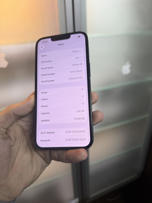 Vand Iphone 14 128Gb black