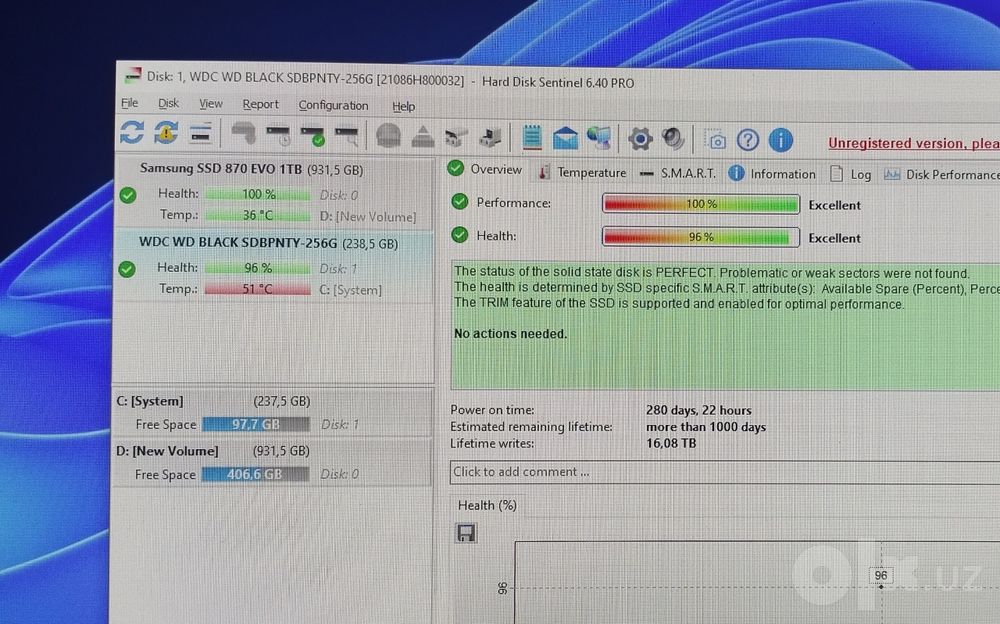 Ssd Nvme 256gb WD