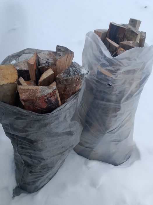 Дрова в мешках сосна