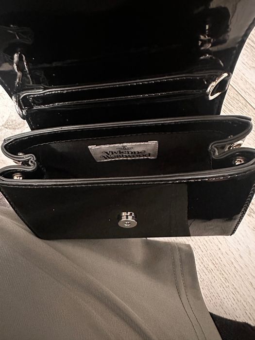 Geanta Vivienne Westwood small Hazel piele noua