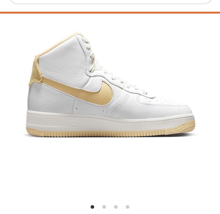 Nike air force sculpt-естетвена кожа високи кецове